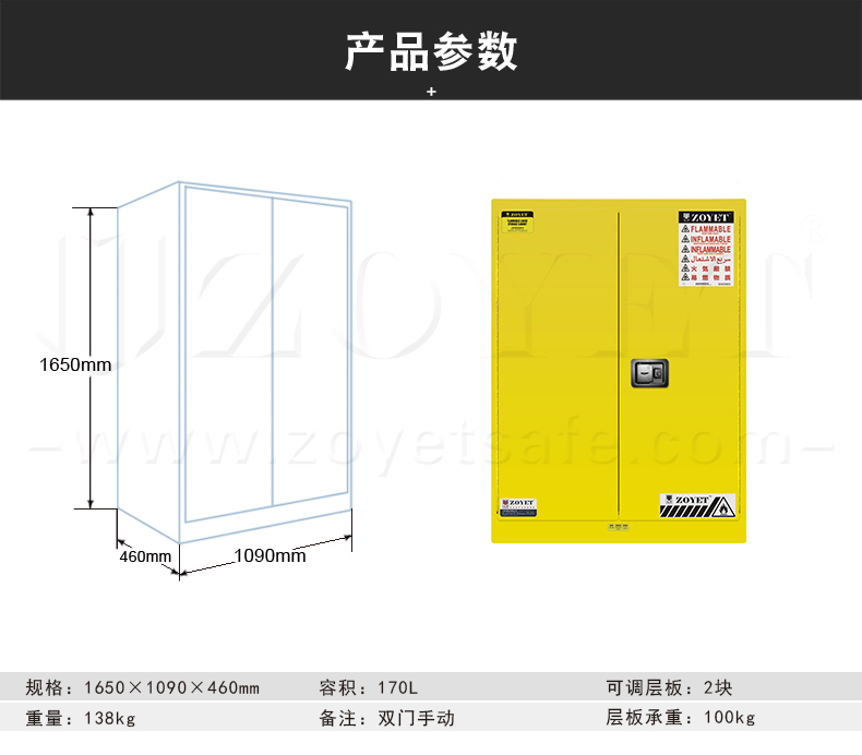 45加侖安全柜尺寸規格是什么樣的？